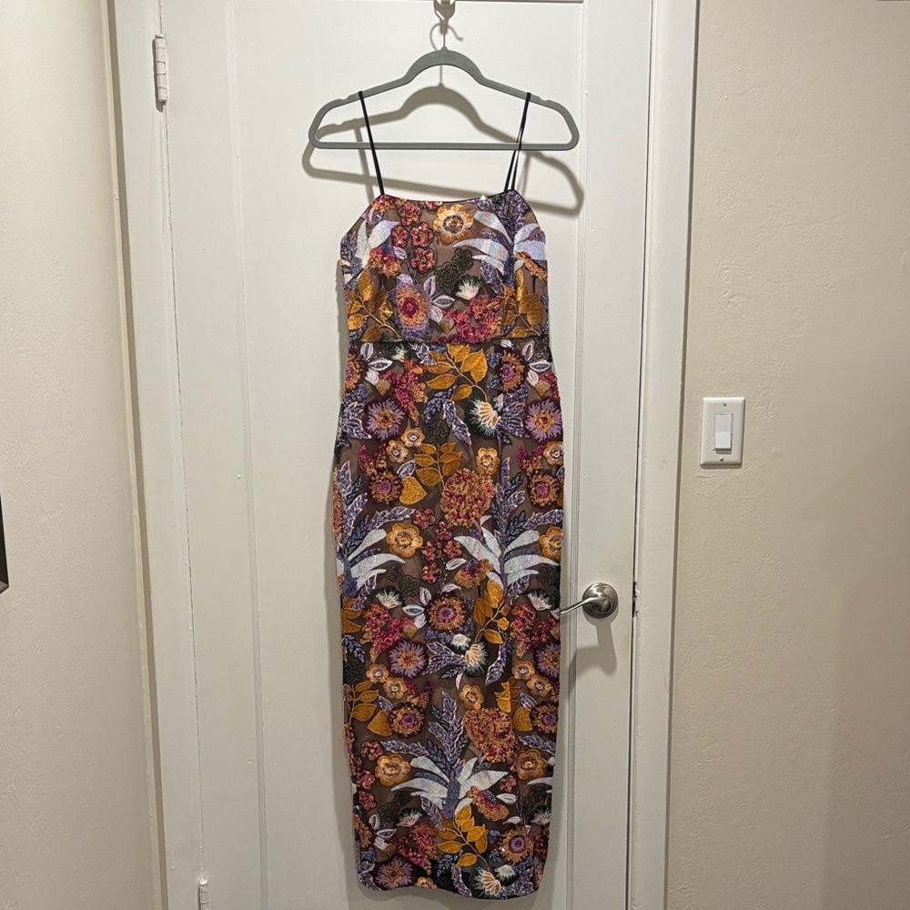 Vici Floral Midi Dress - Multicolor
